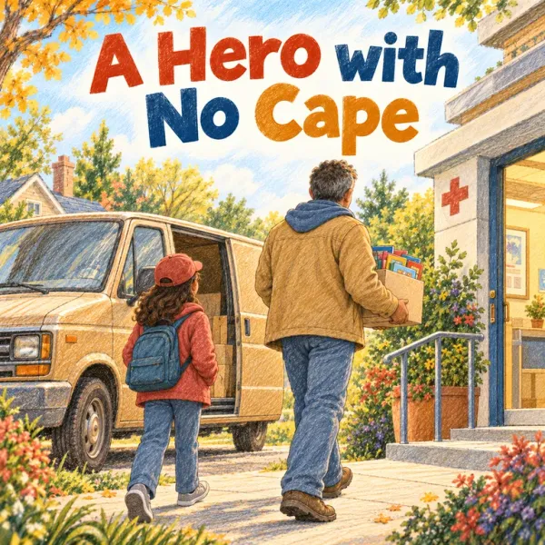 Cover of A Hero with No Cape, a Reading Mountain Level 4 decodable book