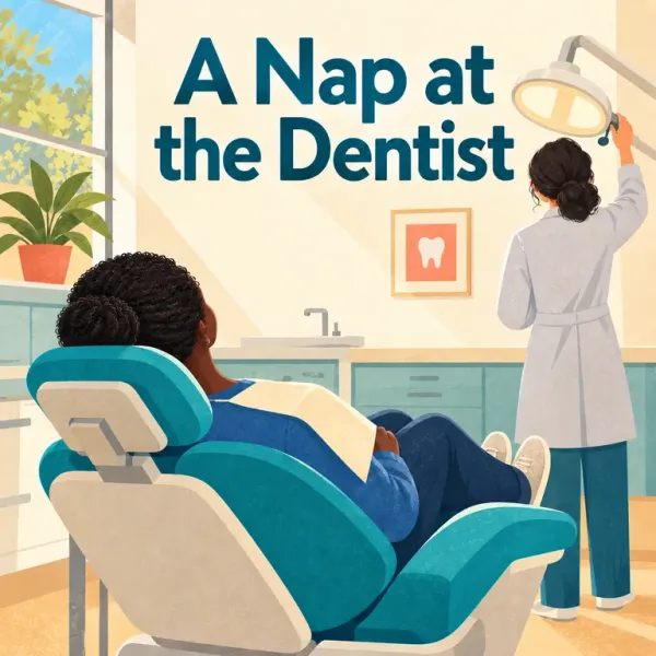 Cover of A Nap at the Dentist, a Reading Mountain Level 4 decodable book
