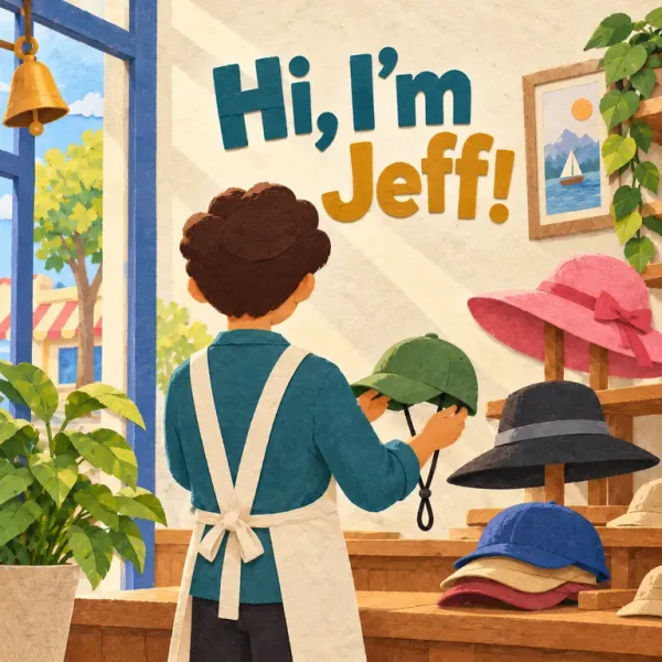 Cover of Hi, I'm Jeff!, a Reading Mountain Level 4 decodable book