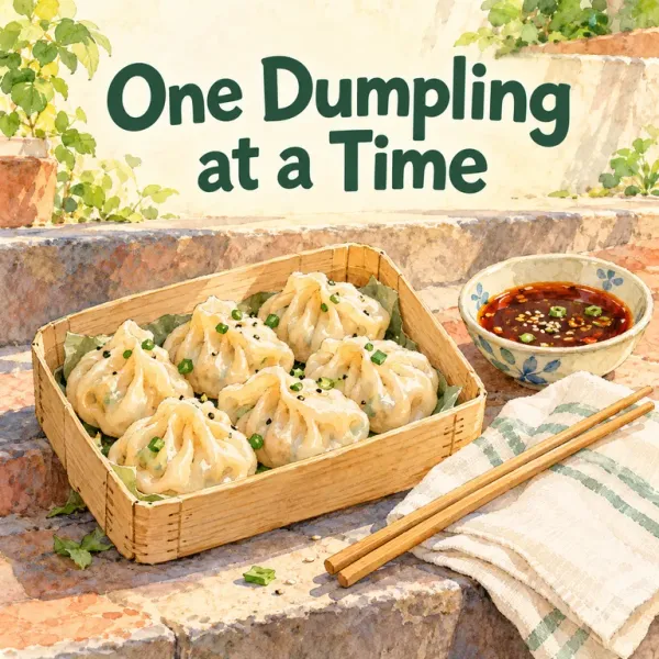 Cover of One Dumpling at a Time, a Reading Mountain Level 4 decodable book