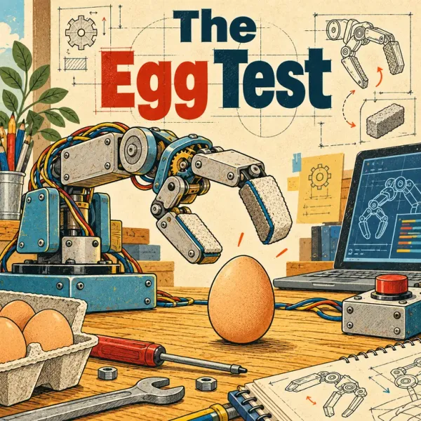Cover of The Egg Test, a Reading Mountain Level 4 decodable book