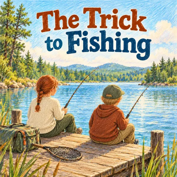 Cover of The Trick to Fishing, a Reading Mountain Level 4 decodable book