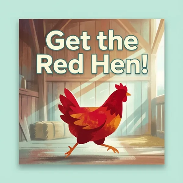 Cover of the decodable book Get the Red Hen!