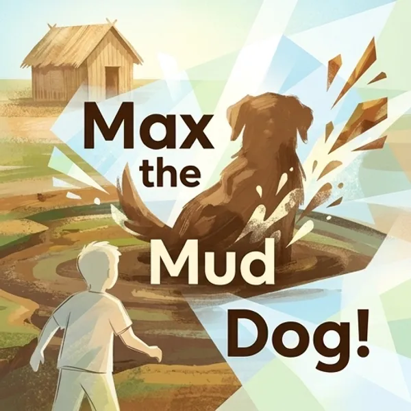 Cover of the decodable book Max the Mud Dog!