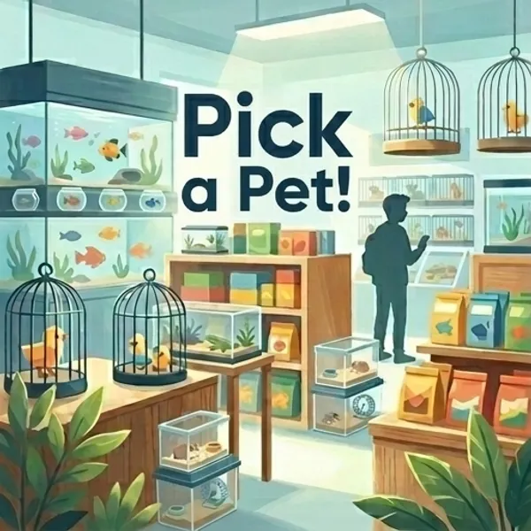 Cover of the decodable book Pick a Pet!