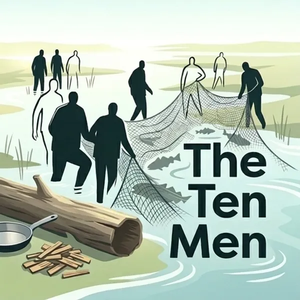 Cover of the decodable book The Ten Men