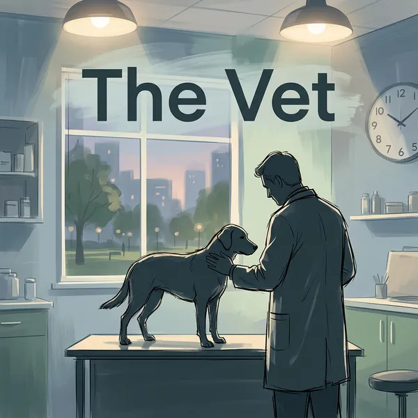 Cover of the decodable book The Vet