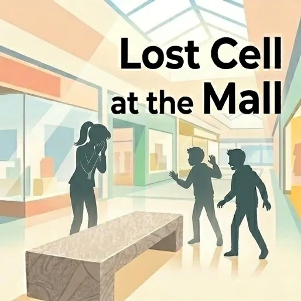 Cover of Lost Cell at the Mall, a Reading Mountain Level 3 decodable book