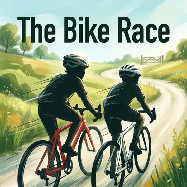 Cover of The Bike Race, a Reading Mountain Level 3 decodable book