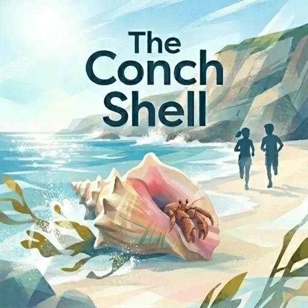 Cover of The Conch Shell, a Reading Mountain Level 3 decodable book
