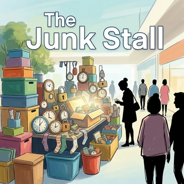 Cover of The Junk Stall, a Reading Mountain Level 3 decodable book