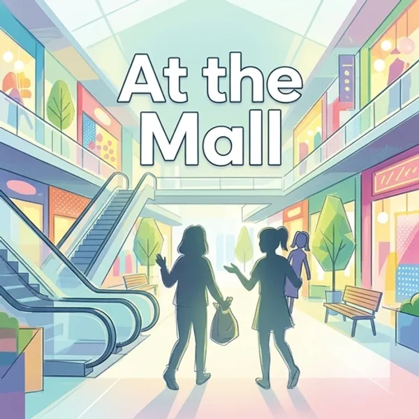 Cover of the decodable book At the Mall