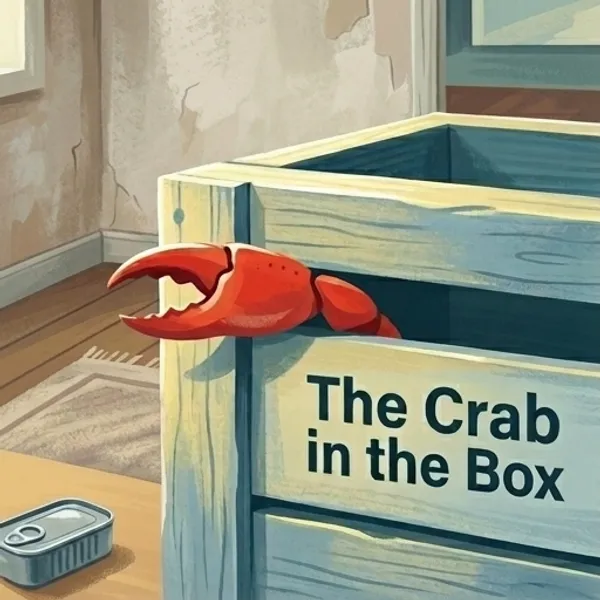 Cover of the decodable book The Crab in the Box