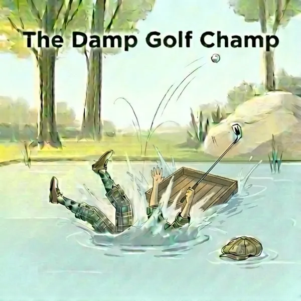 Cover of the decodable book The Damp Golf Champ