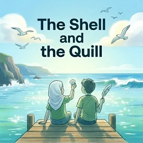 Cover of the decodable book The Shell and the Quill