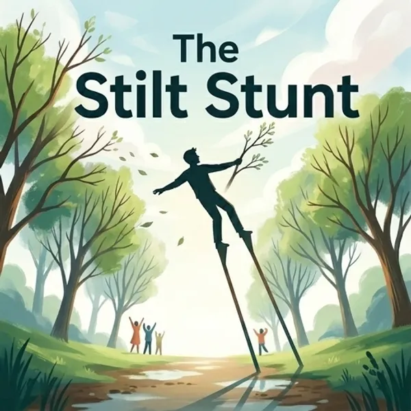 Cover of the decodable book The Stilt Stunt